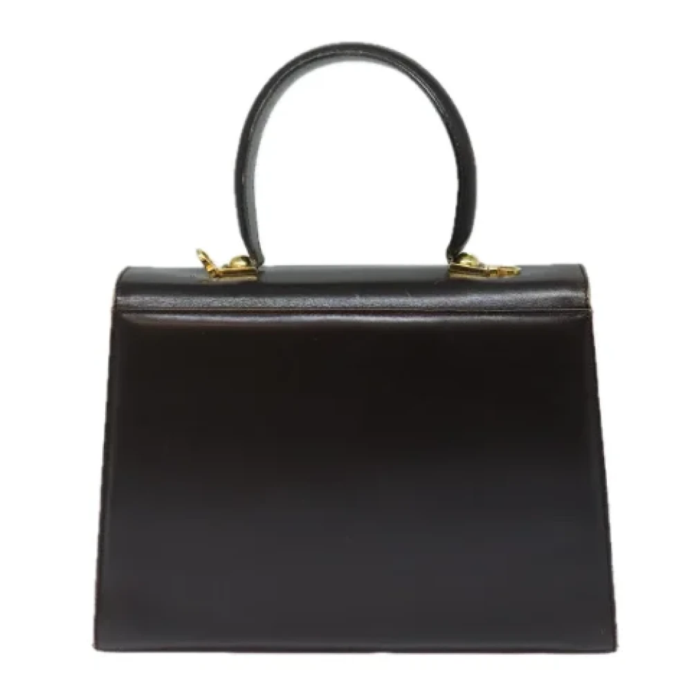 Salvatore Ferragamo Pre-owned Leather handbags Brown Dames
