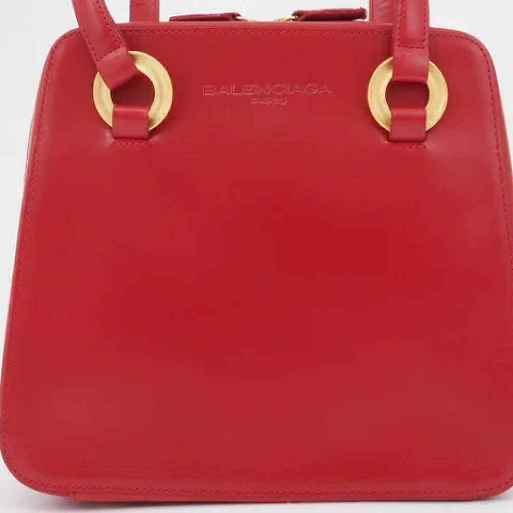 Balenciaga Vintage Pre-owned Leather balenciaga-bags Red Dames