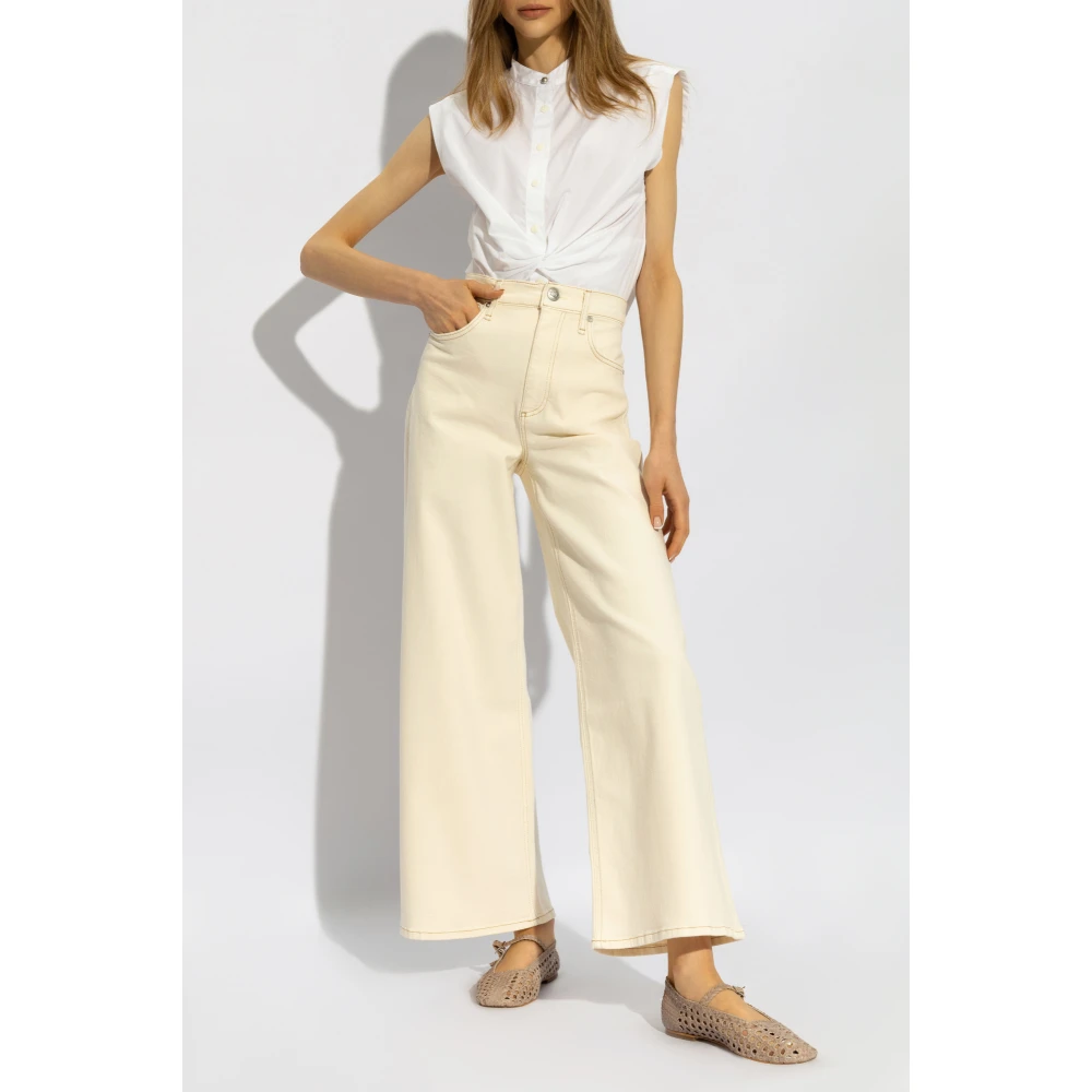 Rag & Bone Mouwloze shirt Louisa White Dames