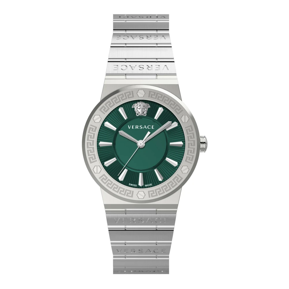 Versace Greca Logo 38 Mm - Female - Watches - Gray - One Size - Accessories