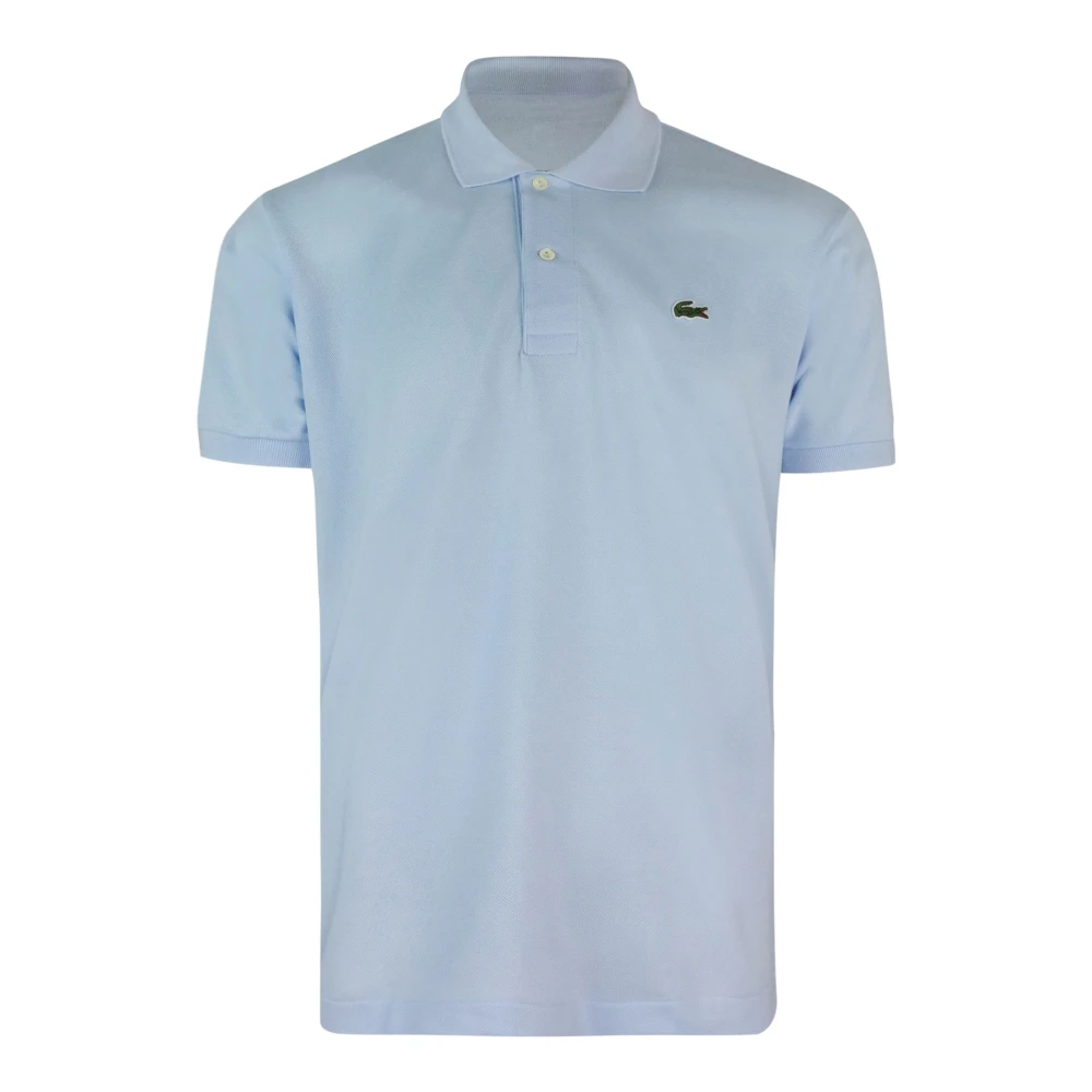 Lacoste Men's Blue Ribbed Collar Polo Shirt