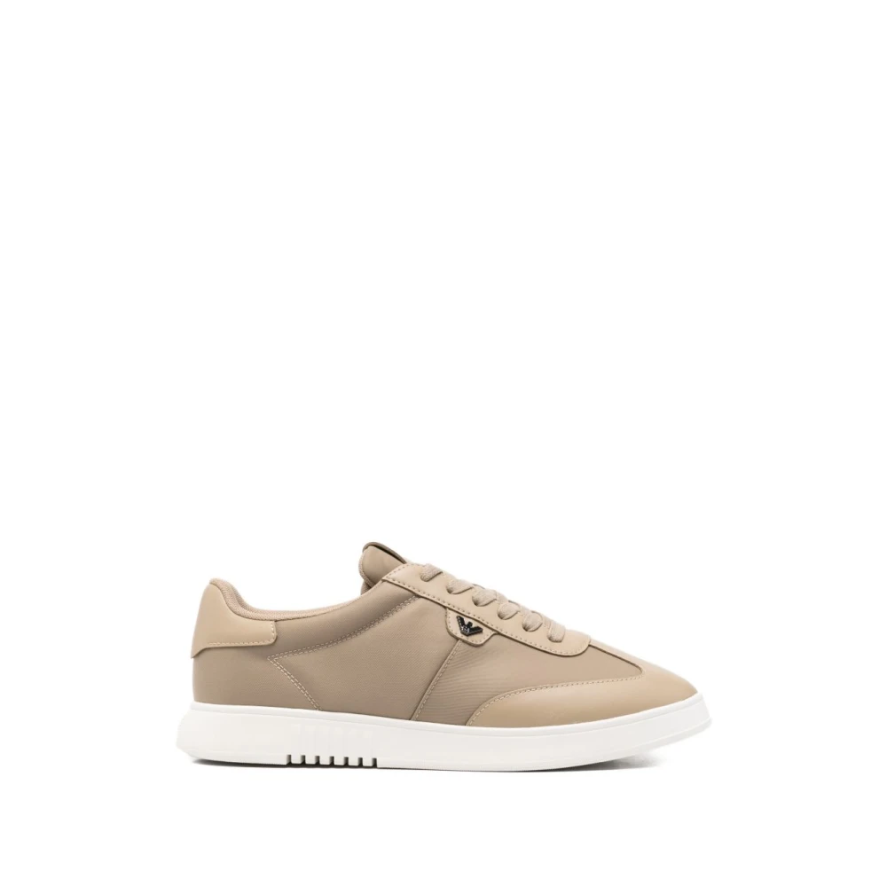 Emporio Armani Mannelijk Beige Schoenen Heren, 44 Eu, Sneakers