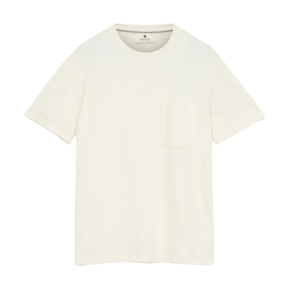 Anerkjendt Relaxed Fit Katoenen T-shirt met Structuur White Heren