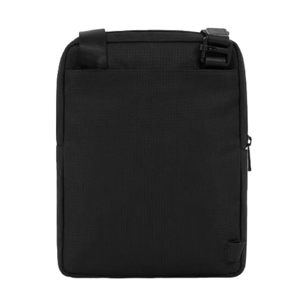 Piquadro Zwarte iPad-tas met RFID-bescherming Black Heren