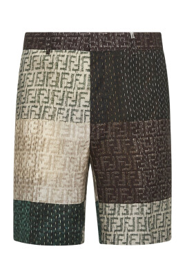 multicolor-linen-patchwork-shorts