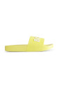 mules-en-caoutchouc-jaune-avec-logo-blanc