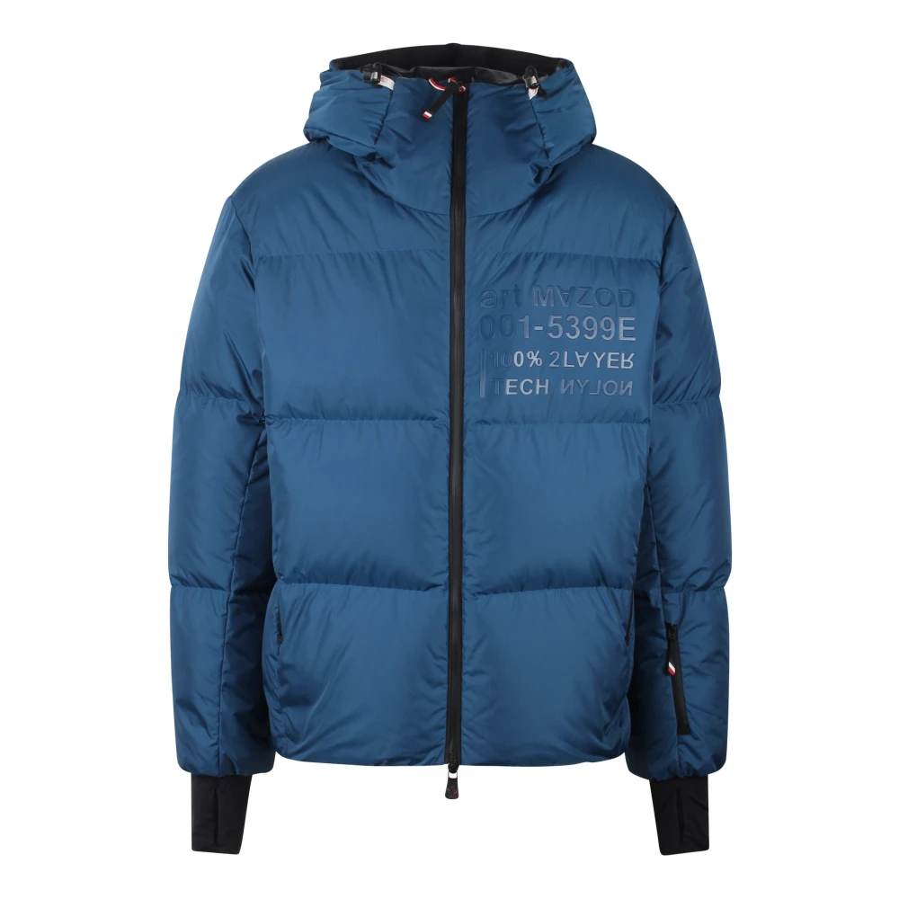 Moncler Korte donsjas met waterbestendige technologie Blue Heren
