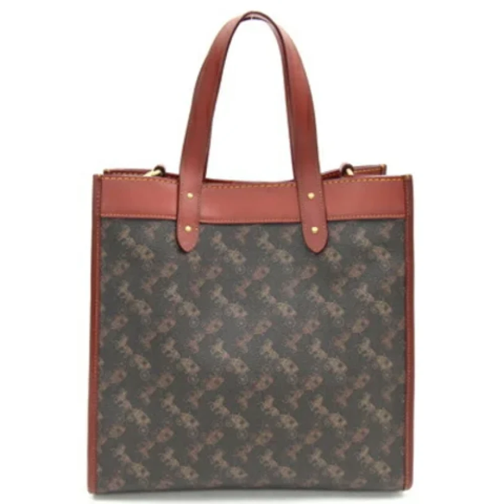 Coach Pre-owned Leather handbags Brown Dames