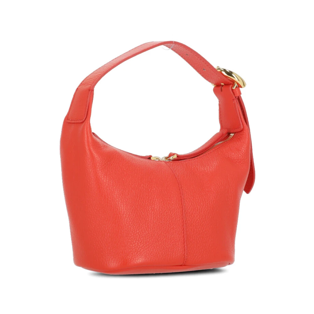 Coccinelle Oranje Leren Handtas met Verstelbaar Handvat Orange Dames