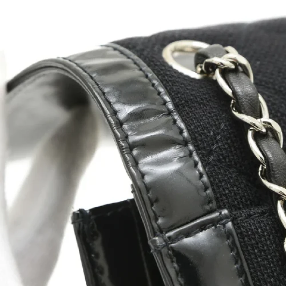 Chanel Vintage Pre-owned Leather shoulder-bags Black Dames