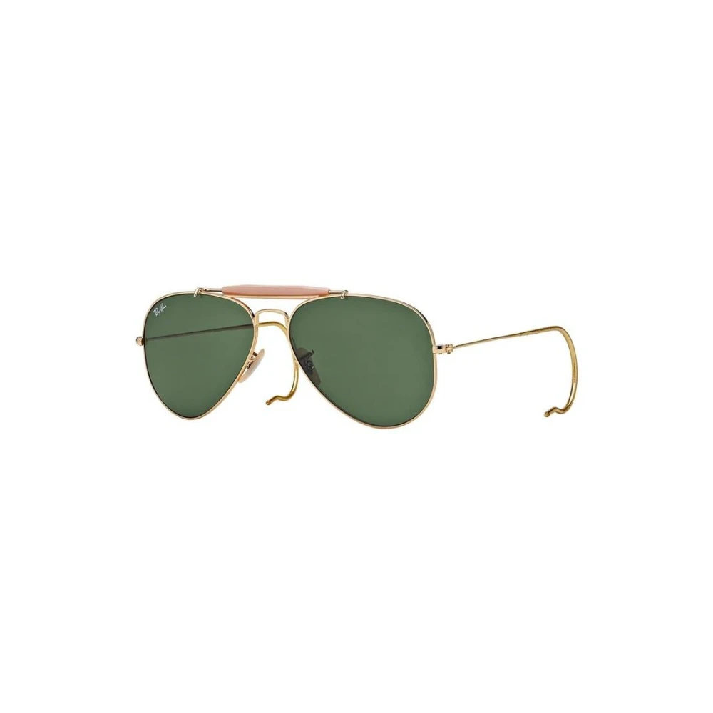 Ray-Ban Unisex Yellow Sunglasses, 58 Mm, Classic Outdoorsman Sunglasses