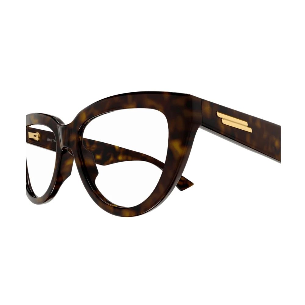 Bottega Veneta Gedurfde Cat-Eye Acetaat Montuur met Geometrische Armen Brown Unisex