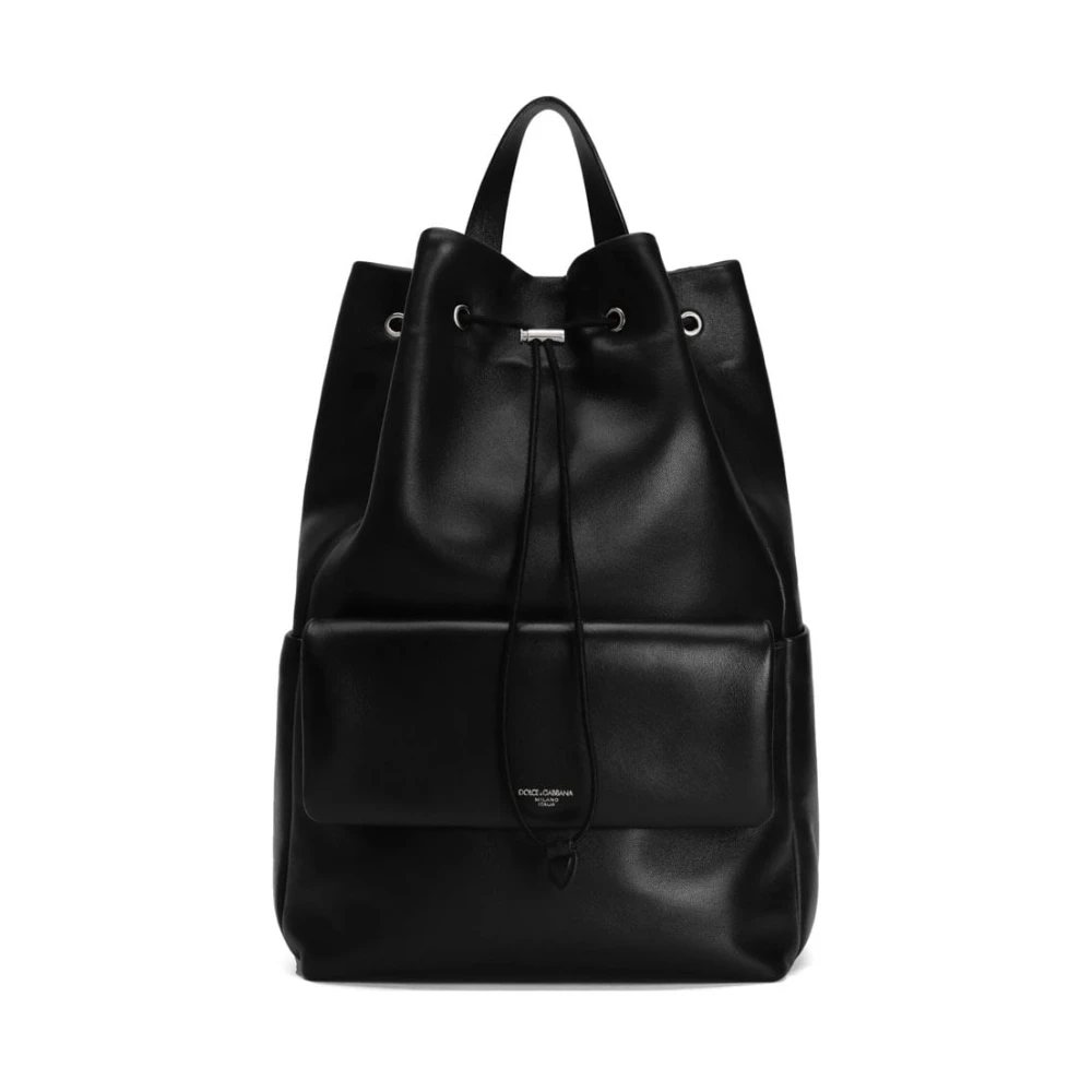 Dolce & Gabbana Men's Black Stylish Backpack For Everyday Use - Backpacks - One Size - Bags