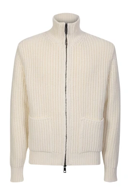 Mysig Stickad Half-Zip Tröja