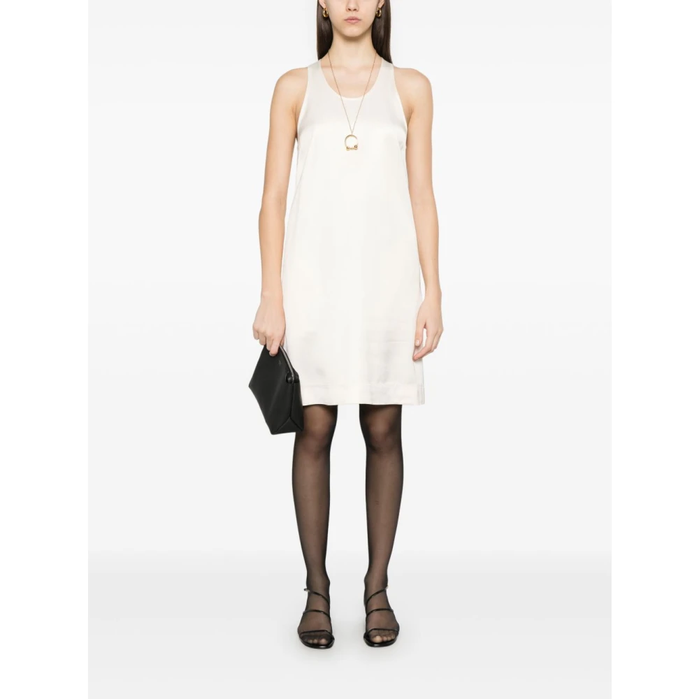 TotêMe Beige Scoop Neck Jurk Beige Dames