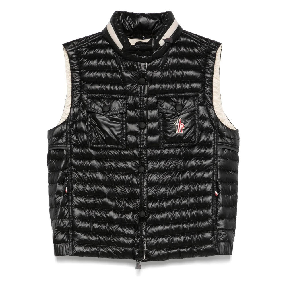 Moncler Stijlvolle Gumiane Jas Black Dames