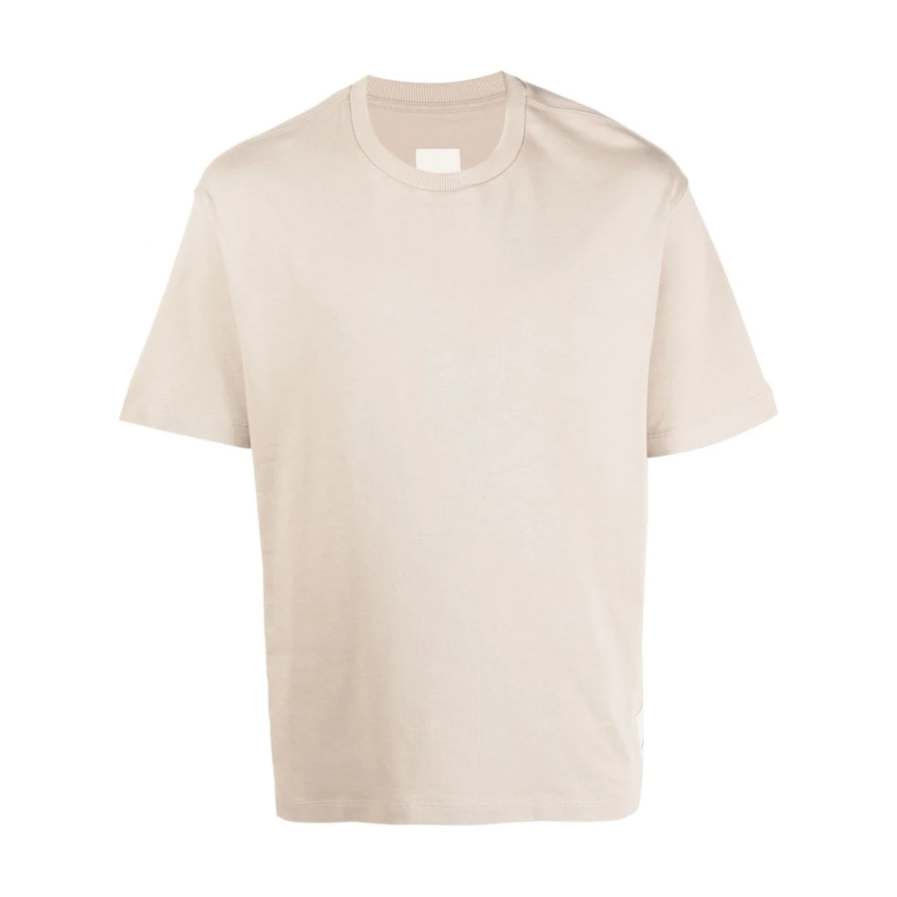 Premium Beige Label T-Skjorte for Menn