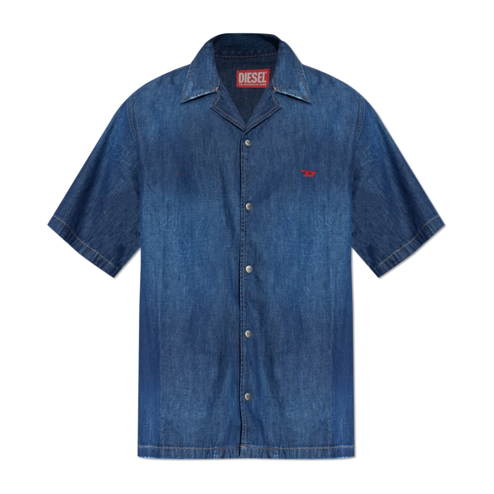Diesel Herr Blå Skjortor M, Denim, D-Nabil-D Denimskjorta
