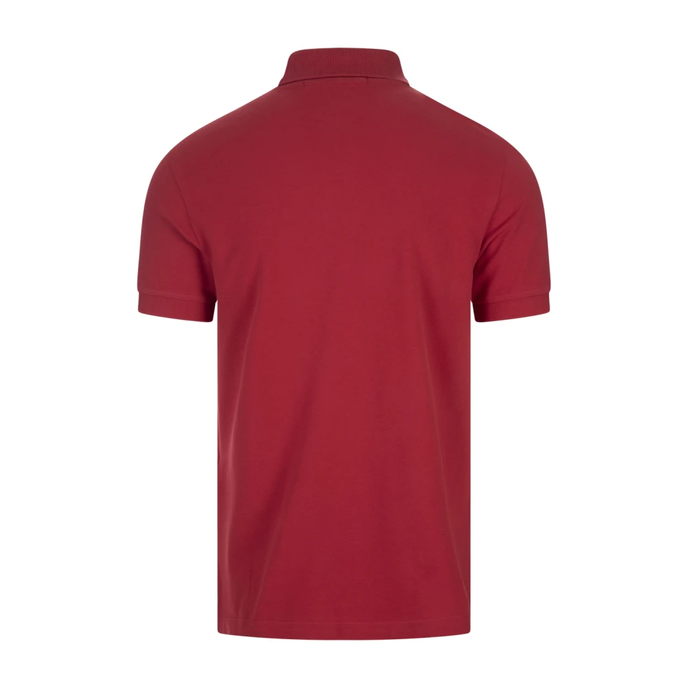 Stone Island Rode Polo Slim Fit Red Heren