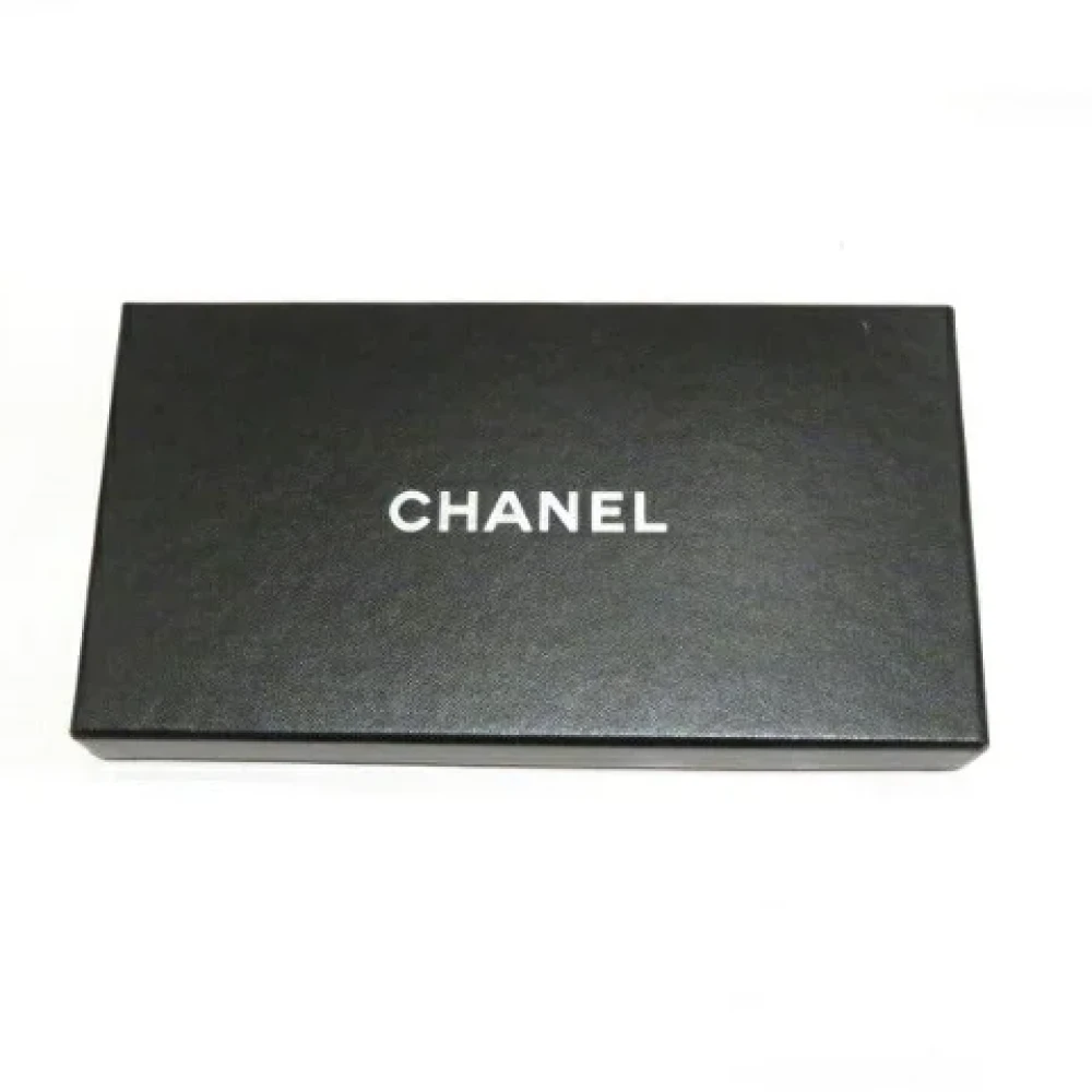 Chanel Vintage Pre-owned Leather wallets Gray Dames