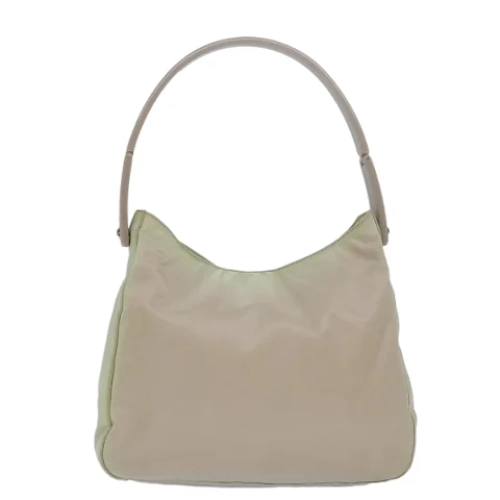 Prada Vintage Pre-owned Fabric prada-bags Beige Dames
