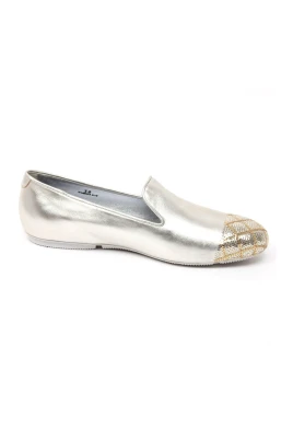 Sequin Flat Moccasin Shoe Wrap Style