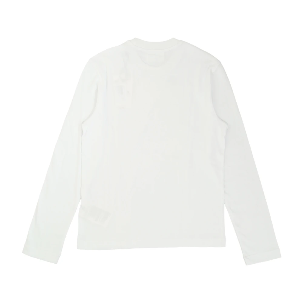 Ami Paris Lange mouwen ADC T-shirt met logo White Heren