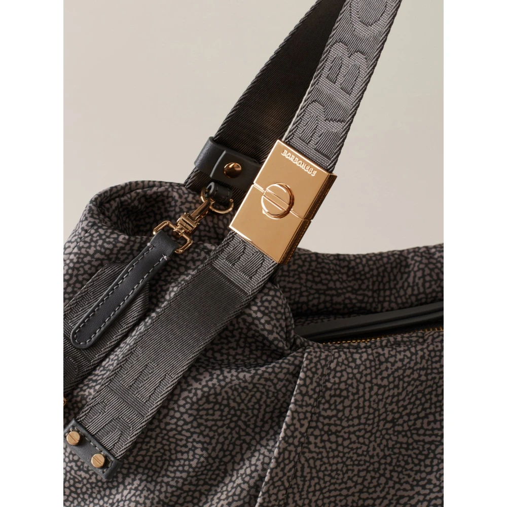 Borbonese Klei Grijs Handtas Gray Dames
