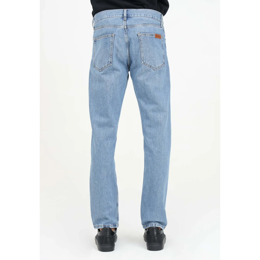 Moschino Blauwe Slim Fit Jeans Blue Heren