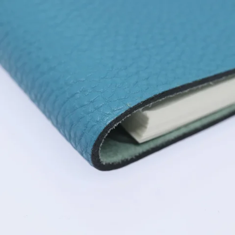 Hermès Vintage Pre-owned Leather home-office Blue Dames