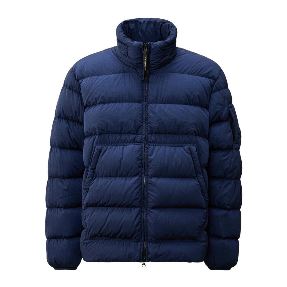 C.P. Company Hooded Jas met Lens Blue Heren