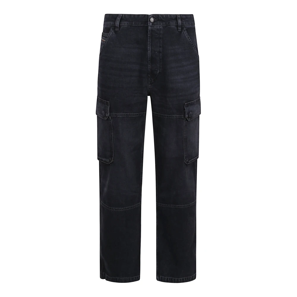 Diesel Stijlvolle 5-Pocket Jeans Gray Heren