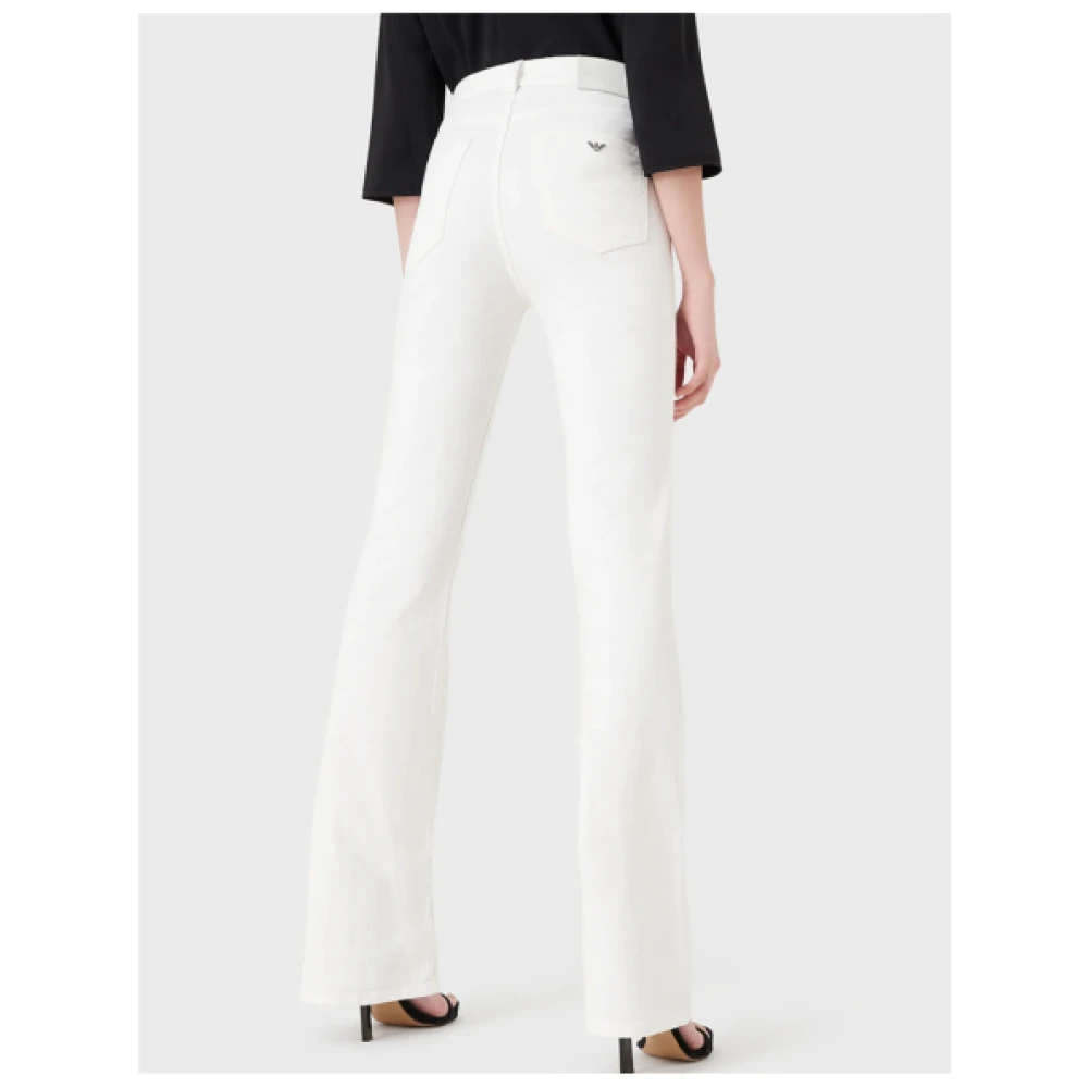 Emporio Armani Flared Jeans White Dames