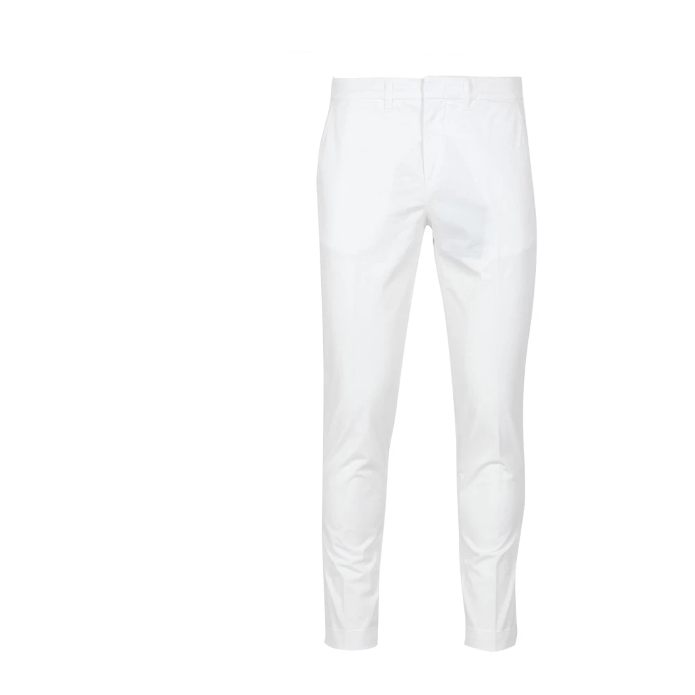 Fay Slim-fit Trousers White Heren