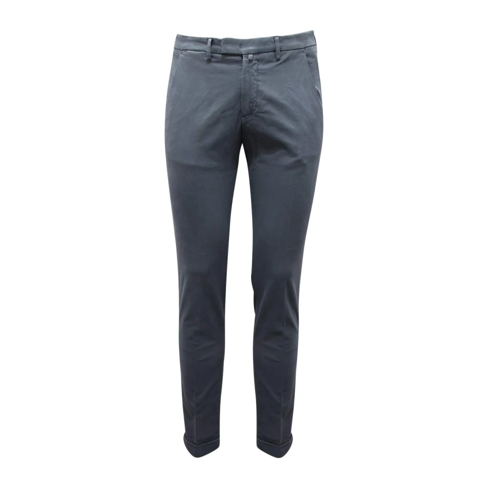 Briglia Blue Slim-Fit Trousers, Male, S, Bg03 Slim Trousers