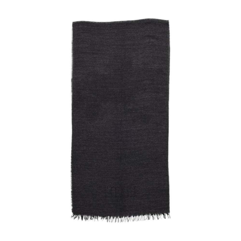 Alviero Martini 1a Classe Stijlvolle Grijze Wintersjaal Black Dames