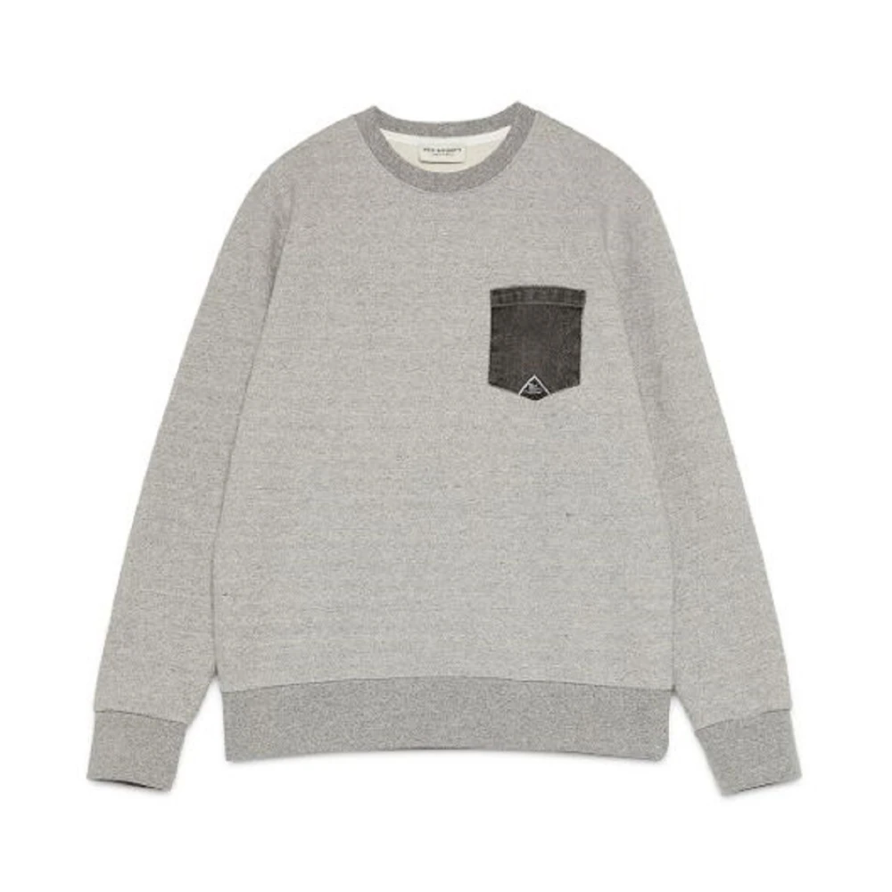 Roy Roger's Grijze Sweater met Denim Zak Gray Heren