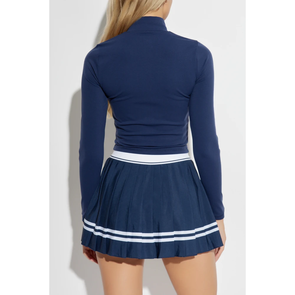 Sporty & Rich Sweatshirt uit de SR Runner Sports collectie Blue Dames