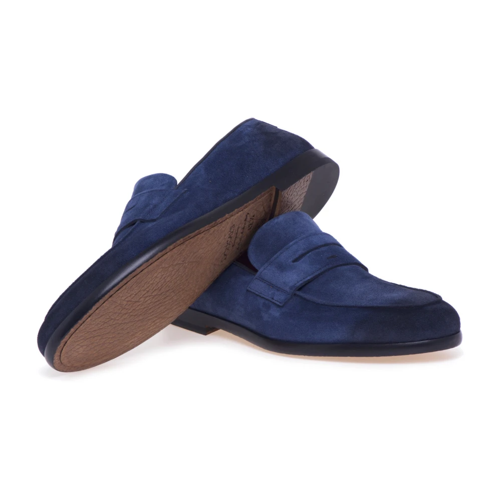 Doucal's Suède mocassin met bit en leren zool
