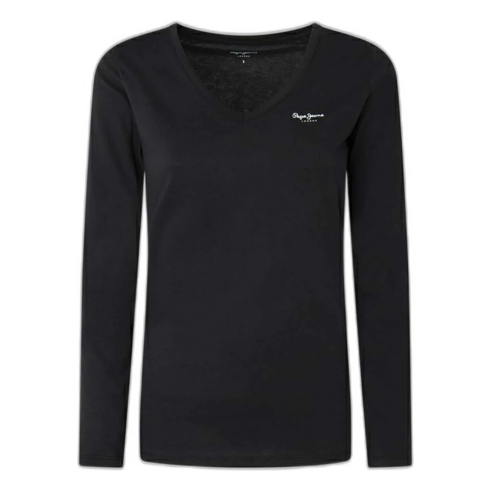 Pepe Jeans Corine Longsleeve T-shirt Black Dames