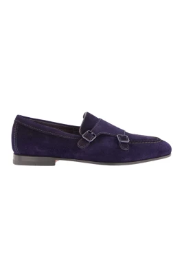 Mörkblå Mocka Formella Loafers