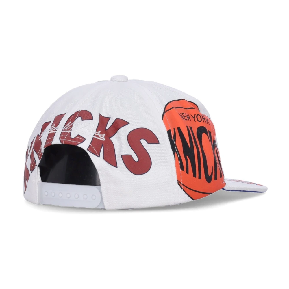 Mitchell & Ness NBA Platte Klep Pet Knicks Wit White Heren