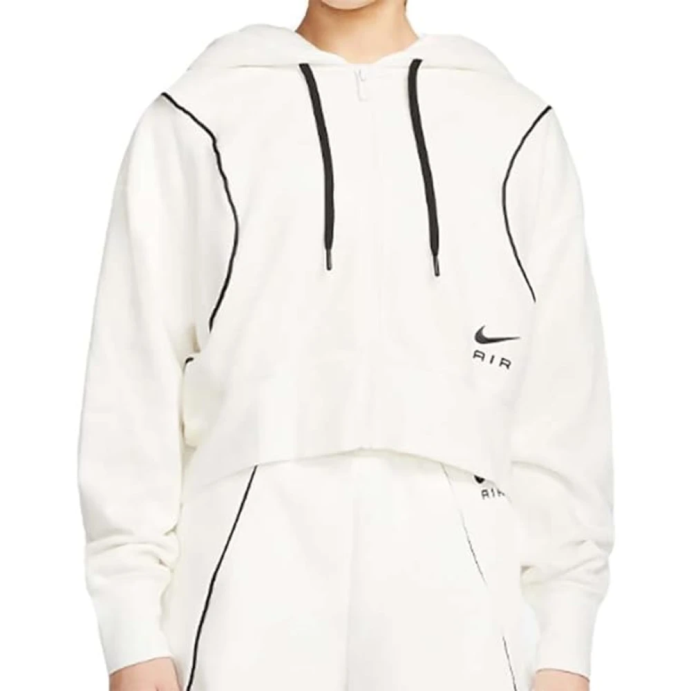 Nike Felpa Fleece Hoodie Dragkedja Vit Barn White, Unisex