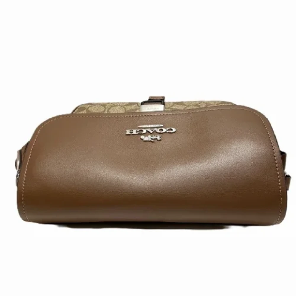 Coach Pre-owned Canvas shoulder-bags Brown Dames