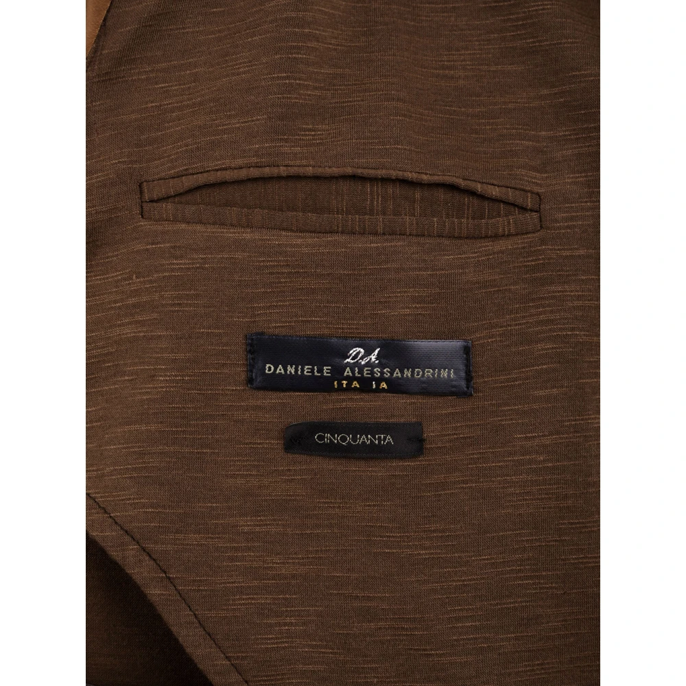 Daniele Alessandrini Bruine Jas G3592E8654401 Timo 24 Brown Heren
