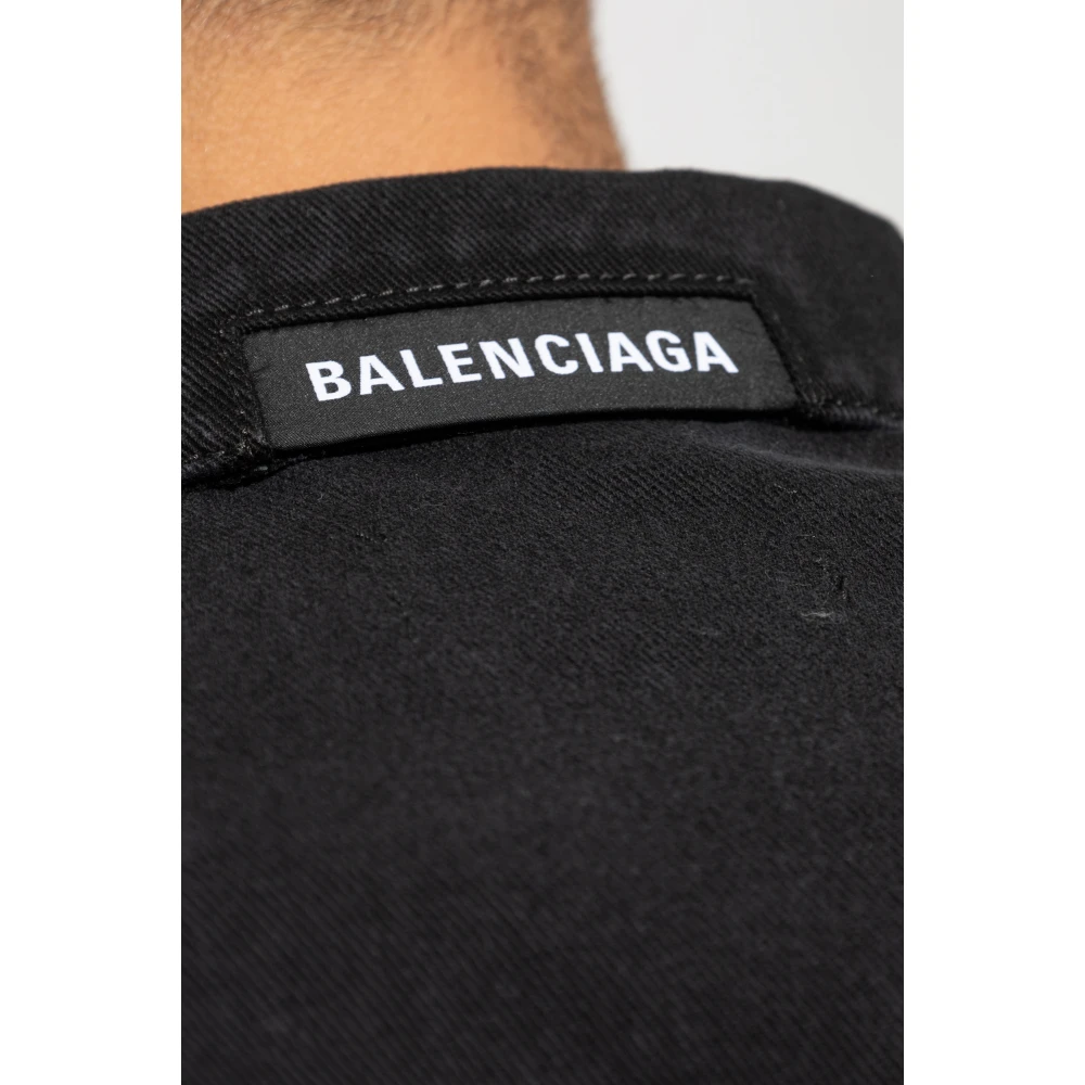 Balenciaga Denim jas Black Heren
