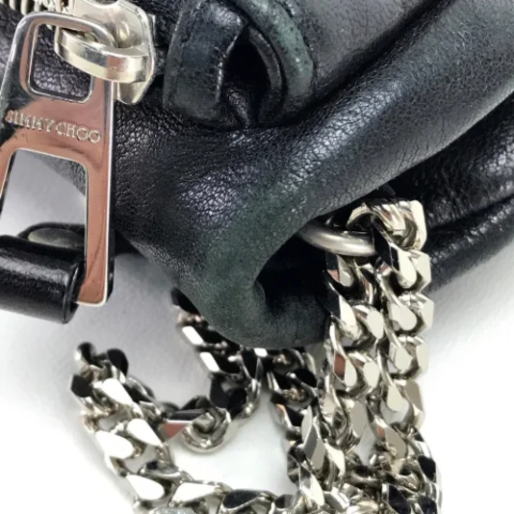 Jimmy Choo Pre-owned Leather shoulder-bags Black Dames