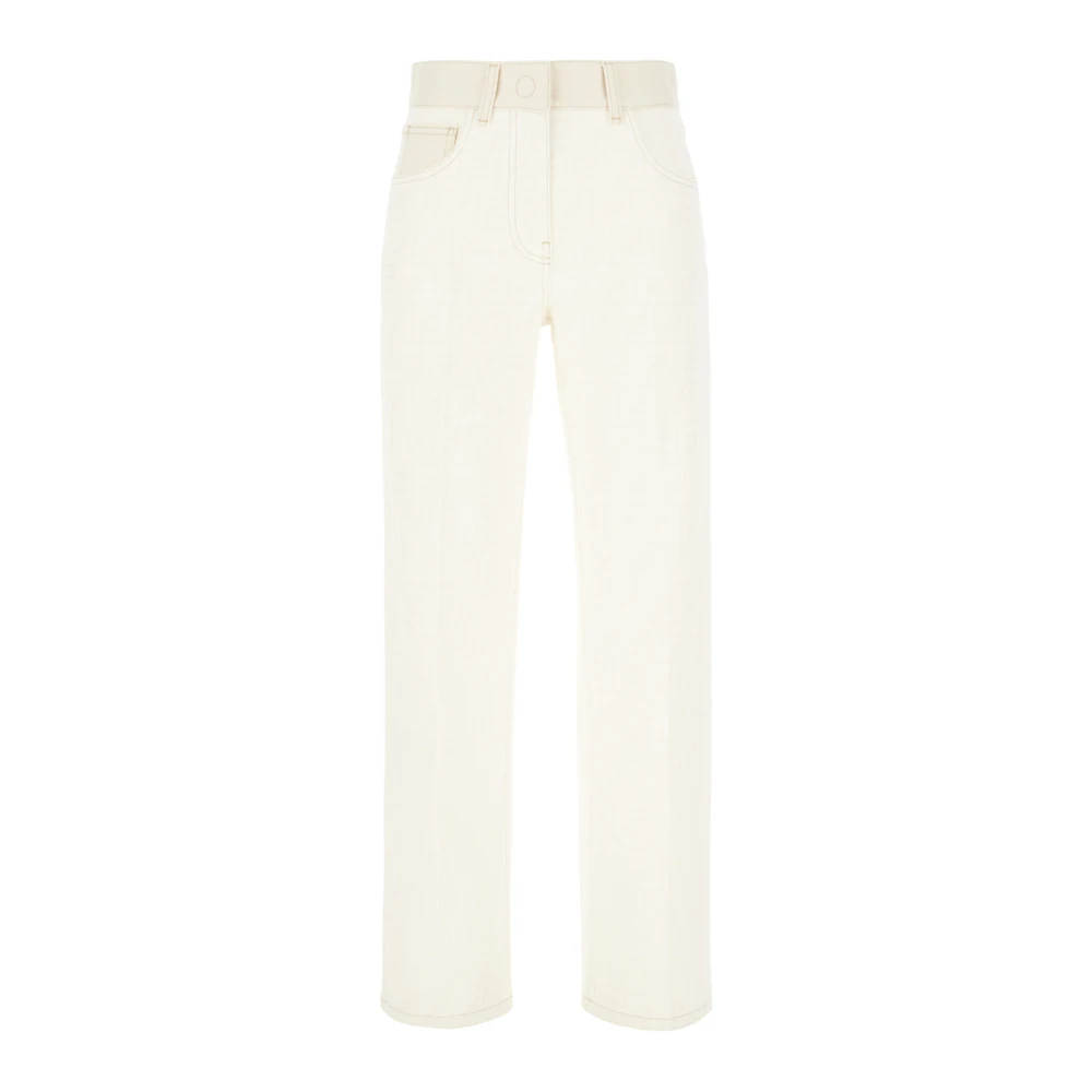 Fendi Klassieke Denim Jeans voor dagelijks gebruik Beige Dames