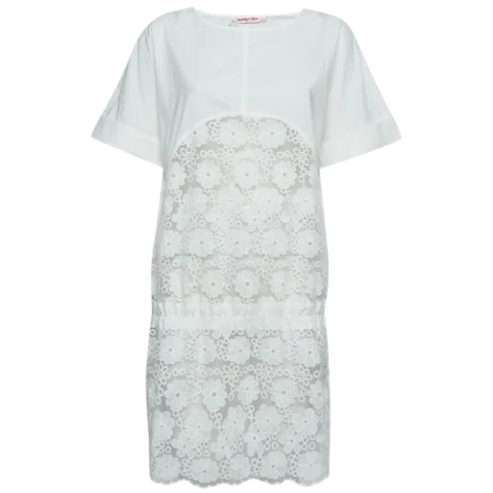 Chloé Pre-owned Cotton dresses White Dames