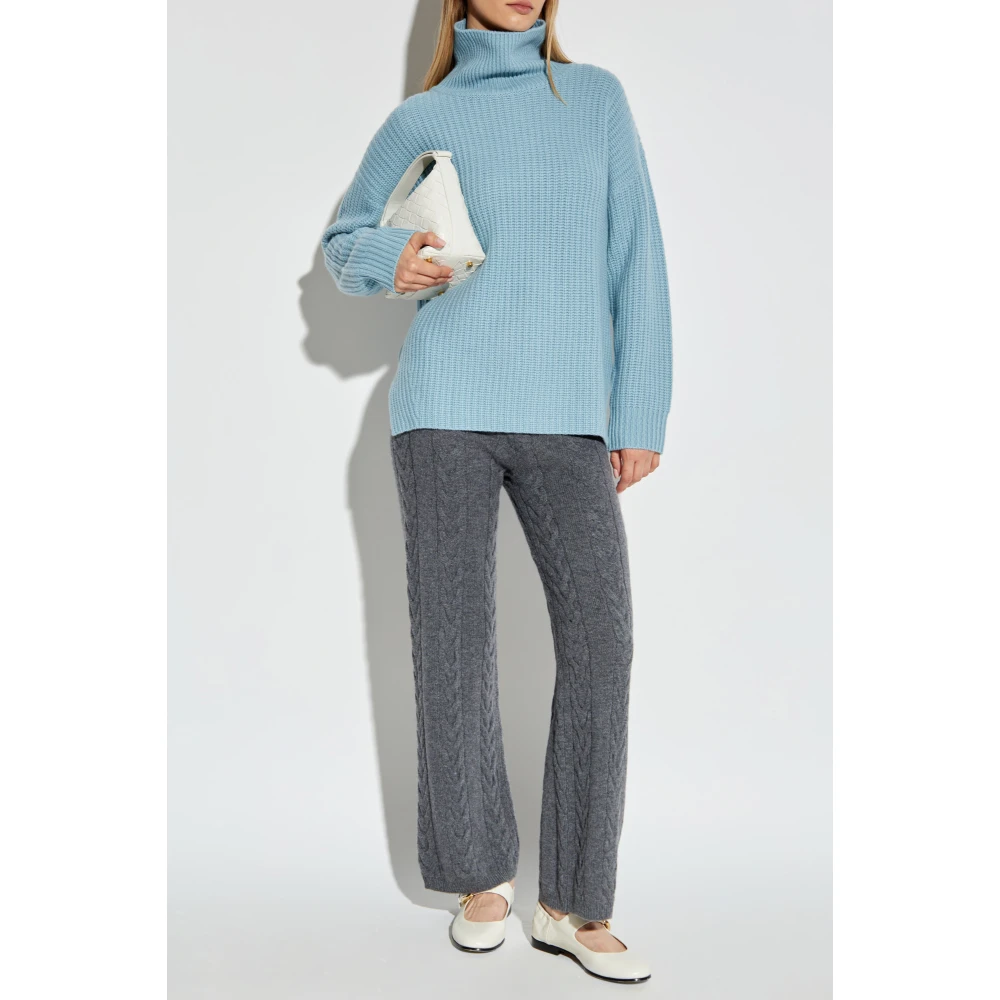 Lisa Yang Cashmere Turtleneck Therse Blue Dames